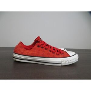 Converse Shoes Mens Size 8.5 Red Star Print Low Top Skate Sneakers Low Top